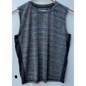 Essential Elements Mens XL Gray Space Dye Performance Muscle Tank E5105A-XL